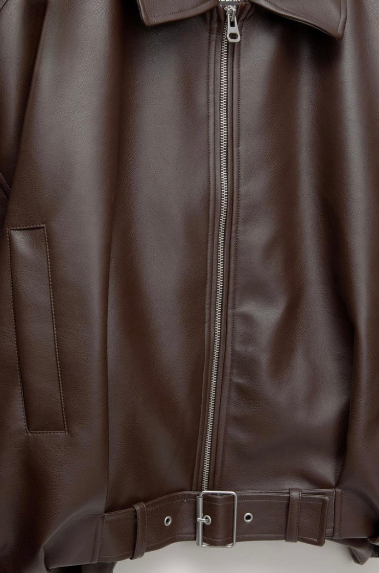 VIRALE P&B LEDERJACKE