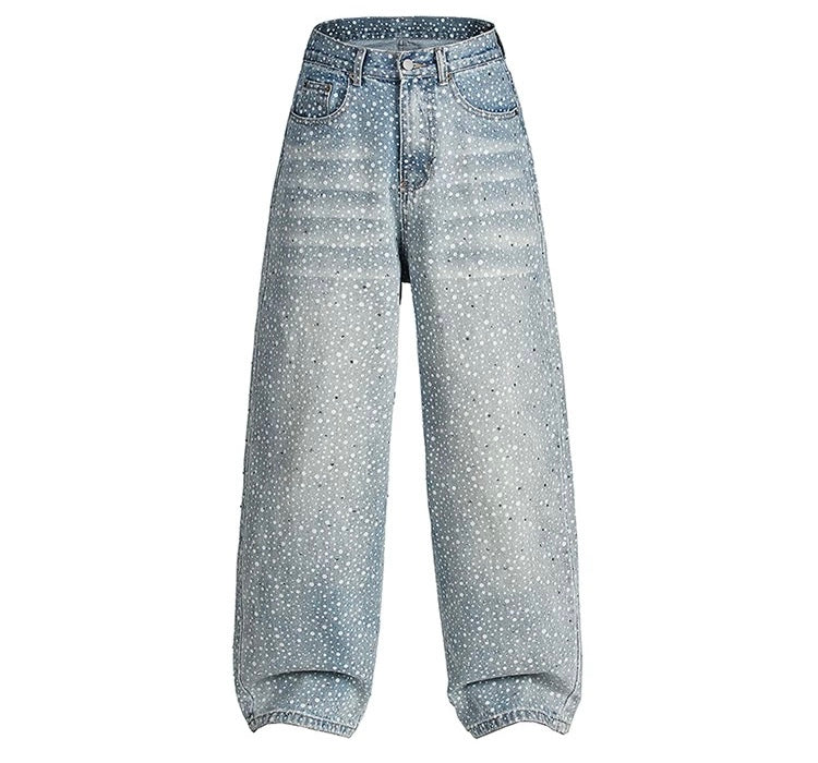 Glitter Baggy Jeans