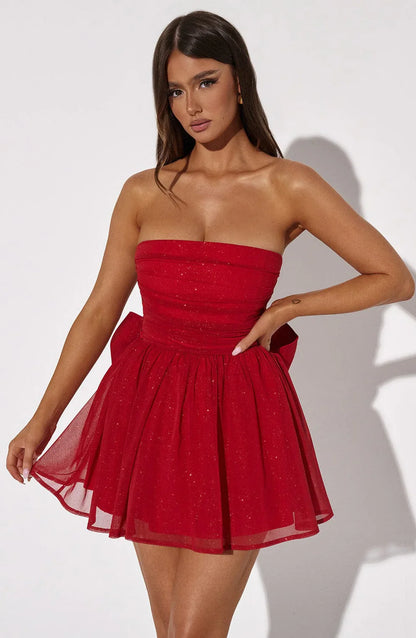 Loura Bow Back Mini Dress