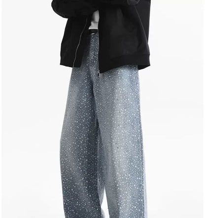 Glitter Baggy Jeans