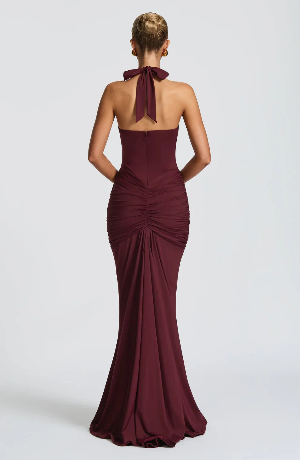 Loura Draped Jersey Maxi Dress