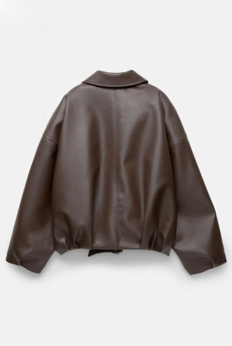 VIRALE P&B LEDERJACKE