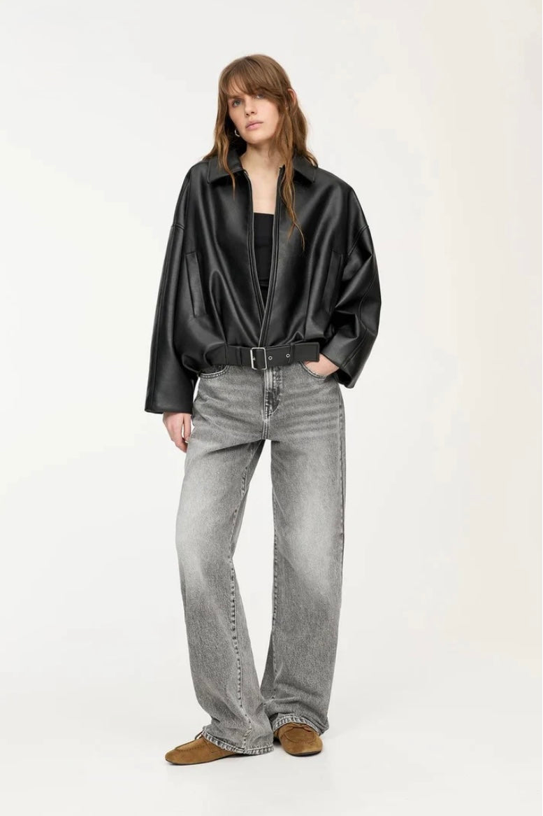 VIRALE P&B LEDERJACKE