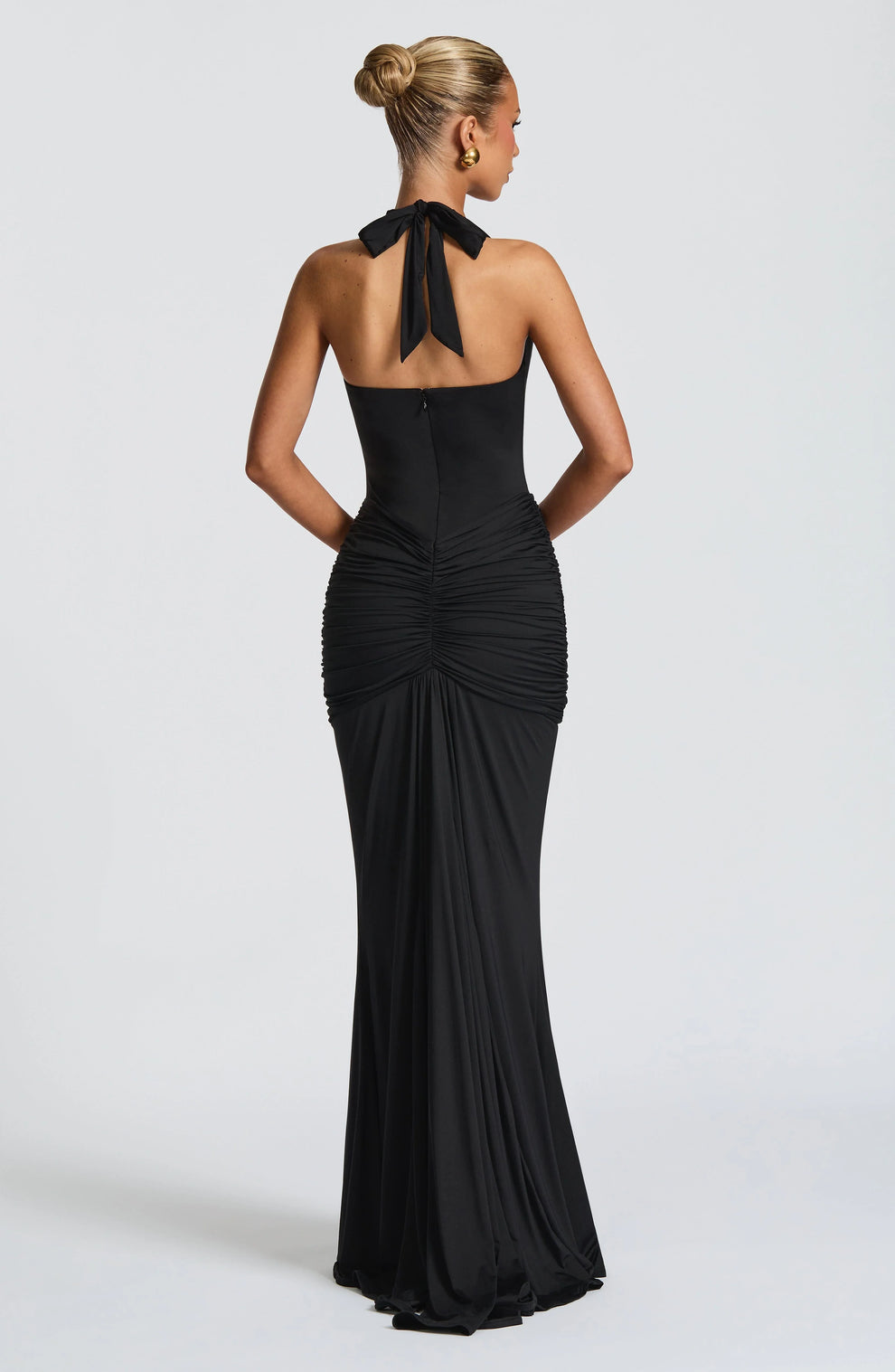 Loura Draped Jersey Maxi Dress