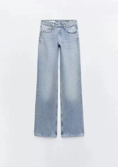 Wide Leg Jeans mit hohem Bund