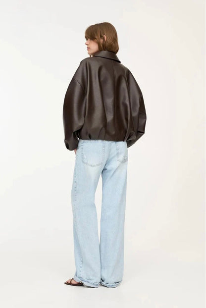 VIRALE P&B LEDERJACKE