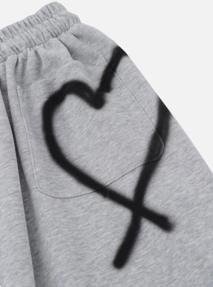 Graffiti Heart Sweatpants