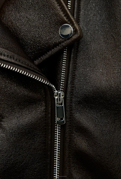 Bikerjacke mit Glitzer-Effekt