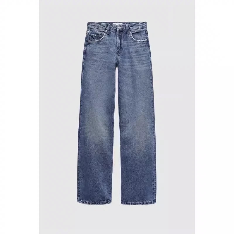 Wide Leg Jeans mit hohem Bund