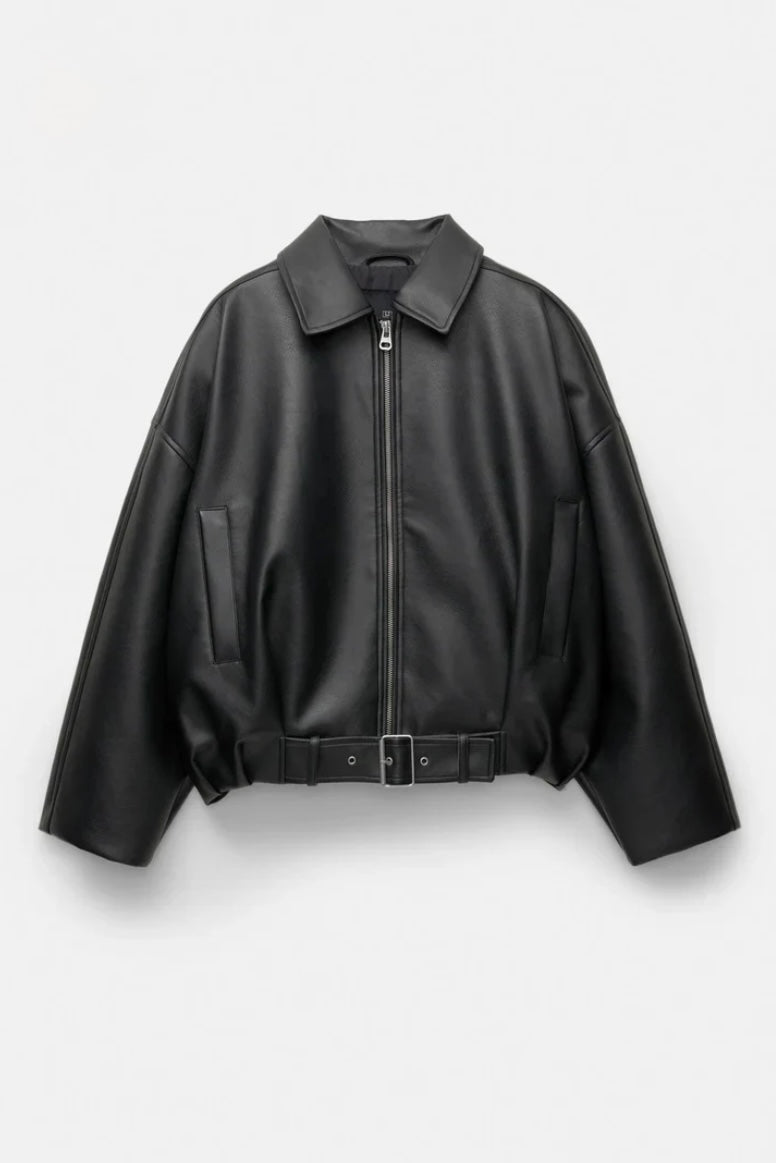 VIRALE P&B LEDERJACKE