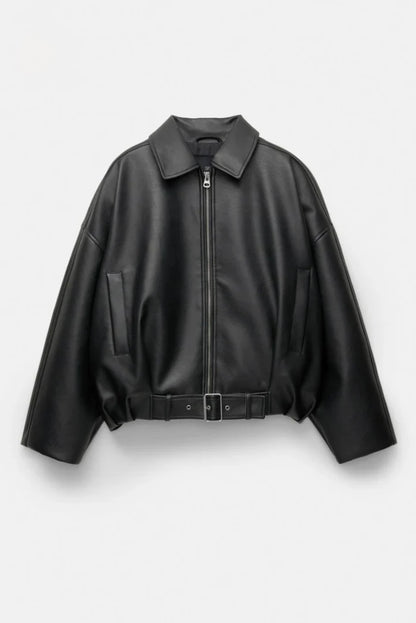 VIRALE P&B LEDERJACKE