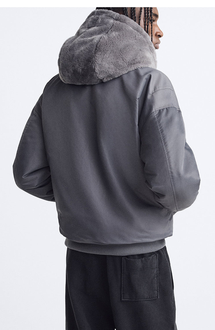 Dark Grey Fleece Jacket